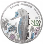 Portugal 5€ Cavalo Marinho Prata Proof 