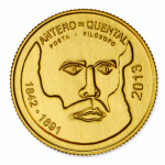 Portugal 1/4€ Antero de Quental  2013