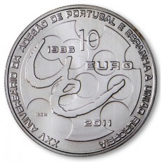 Portugal 10€  XXV Aniv. Adesão à U.E. 2011