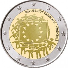 França 2€ - 30 Anos da Bandeira Europeia 2015