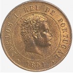 D. Carlos I 20 Réis 1891