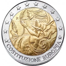 Itália 2€ Constituição Europeia 2005