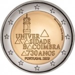 Portugal 2€ 730 Anos Universidade de Coimbra 2020