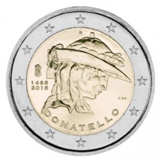 Itália 2€ 550 Anos da morte de Donatello 2016 