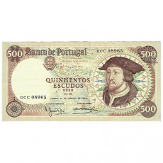 500$00 Escudos Banco de Portugal 25/01/1966
