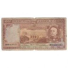 1000$ Escudos - Banco de Angola 15/08/1956