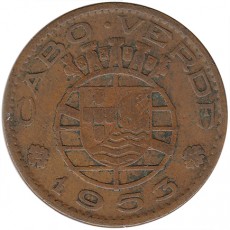 Cabo Verde 1 Escudo de 1953