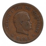 India D.Carlos I 1/2 Tanga de 1901