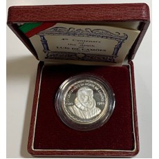 Portugal 1000$00 - IV Centenario da Morte de Luís Vaz de Camões 1980 Prata Proof 