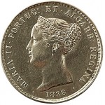 D. Maria II 1.000 Réis (10 Tostões) 1838, prata