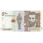 Colombia 5 Mil Pesos de 19/8/2005