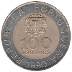  Portugal 100 Escudos de 1990