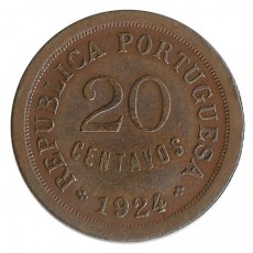 Portugal 20 Centavos  de 1924