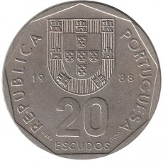 Portugal 20$00 Escudos de 1988