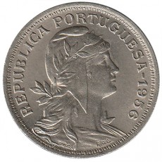 Portugal 50 Centavos  de 1956