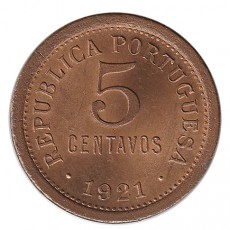 Portugal 5 Centavos de 1921