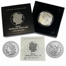 USA 1 Dolar Prata 2021 "Morgan Dolar" New Orleans