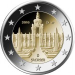Alemanha 2€ Palácio Zwinger de Dresden 2016