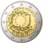 Áustria 2€  30 anos da Bandeira Europeia 2015 