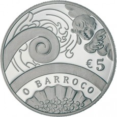 Portugal 5€ O Barroco Prata Proof 2018