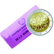 Chipre Rolo 25 moedas 2€ Instituto de Neurologia Genética 2020 Portes Gratis