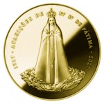 Portugal 2,5€ 100 Anos das Aparições de Fátima 2017 Ouro Proof