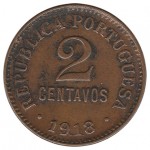 Portugal 2 Centavos  de 1918