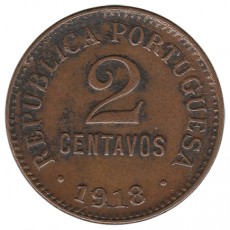 Portugal 2 Centavos  de 1918
