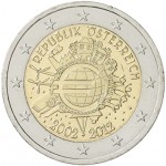 Áustria 2€ 10 Anos do Euro 2012 