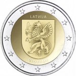 Letónia 2€ Região de Vidzeme 2016 