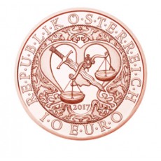 Áustria 10€ Arcanjo São Miguel 2017 
