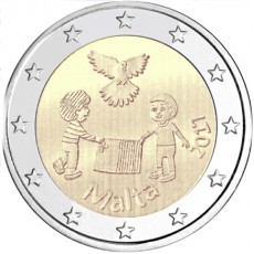 Malta 2€ Paz e Solidariedade 2017
