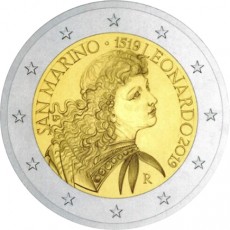 São Marino 2€ Leonardo Da Vinci 2019