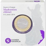 Finlândia 5€ Cuco de Karelia Proof 2014
