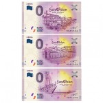 Conjunto de 3 Notas Eurovisão em Portugal 