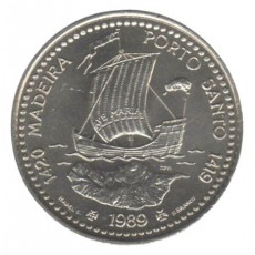 Portugal 100$00 - Ilha Porto Santo de 1989